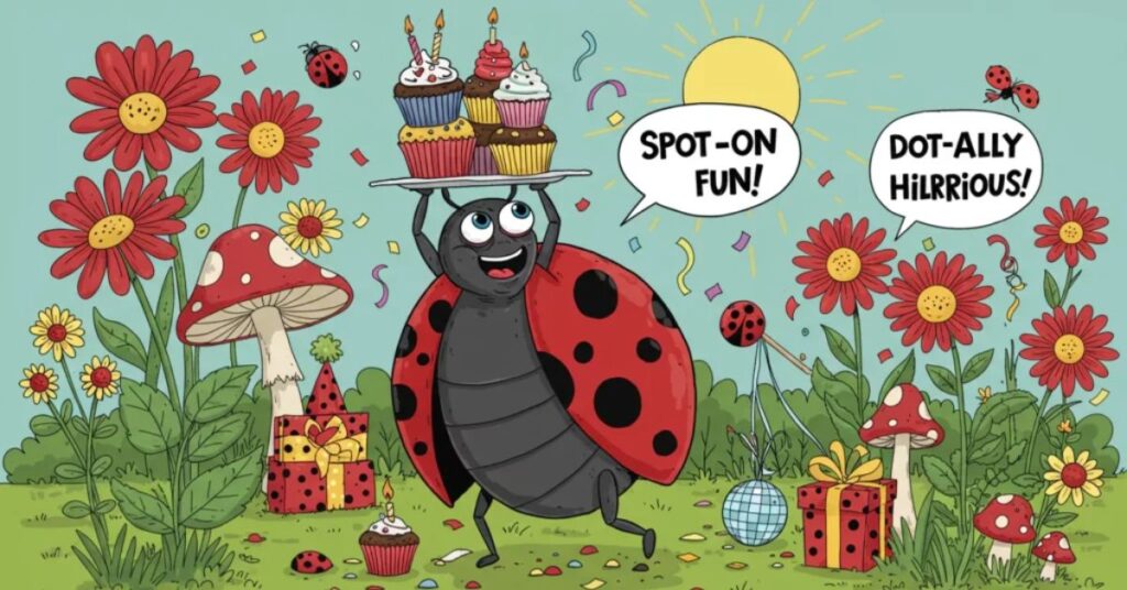 Clever Ladybug Lines for Cards
