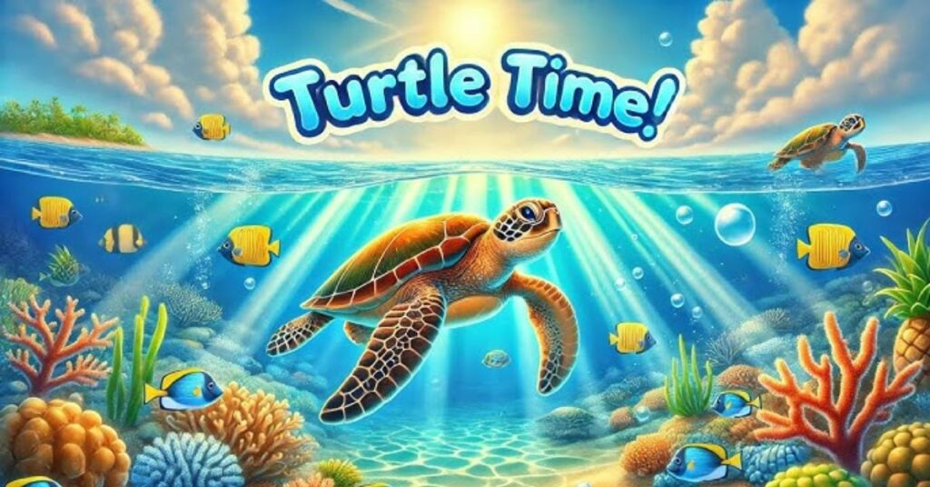 Cute Turtle Lines for Kids