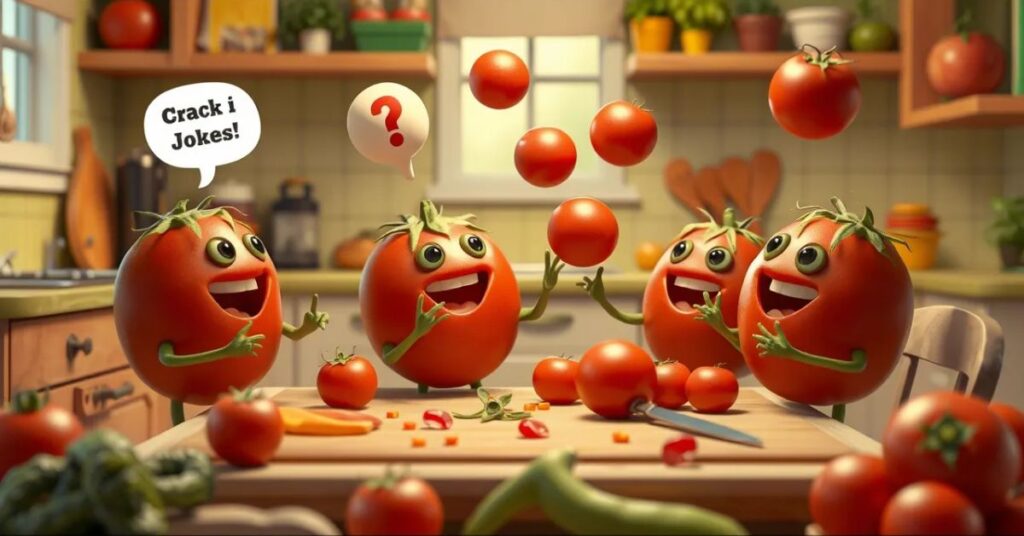 Funny tomato wordplay for Kids and Adults
