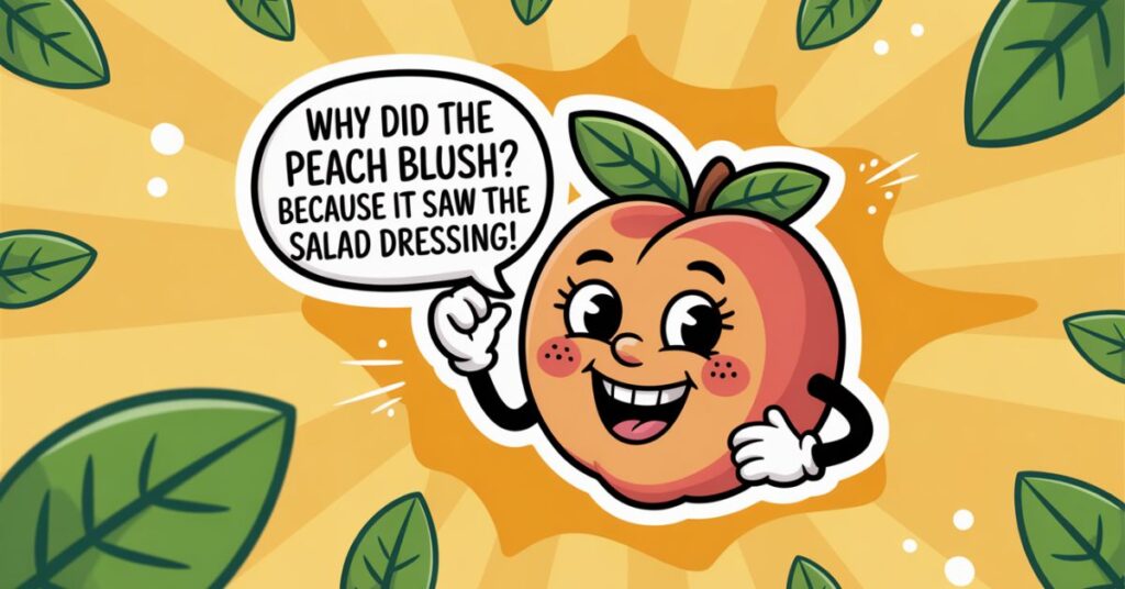 Cheer Up Any Crowd with a peach pun
