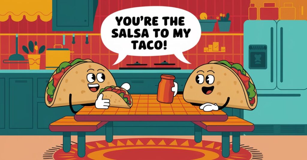 Every day Laughs With Taco Puns

