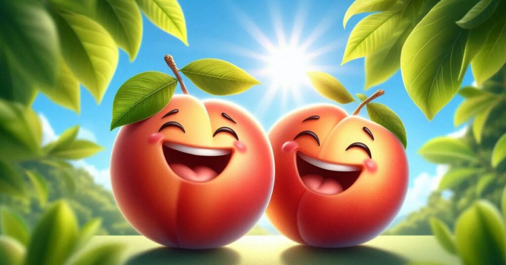 Laugh Out Loud with a peach pun
