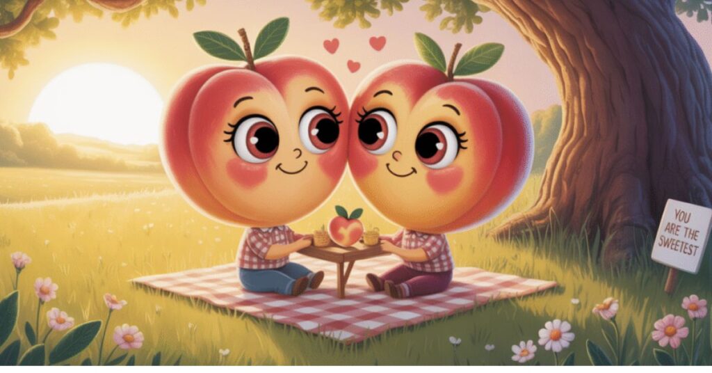Parties Get Sweeter with a peach pun
