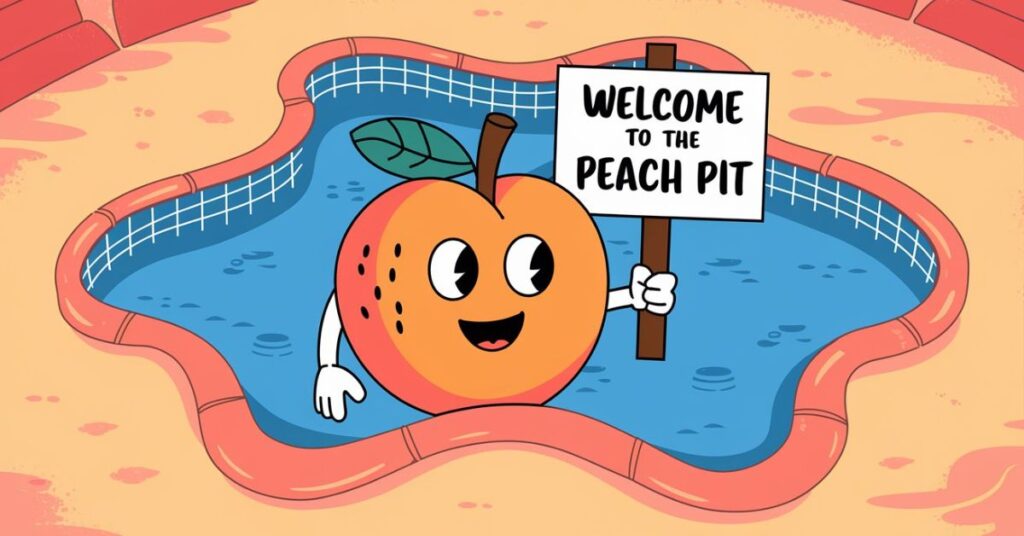 School Days Brighten with a peach pun
