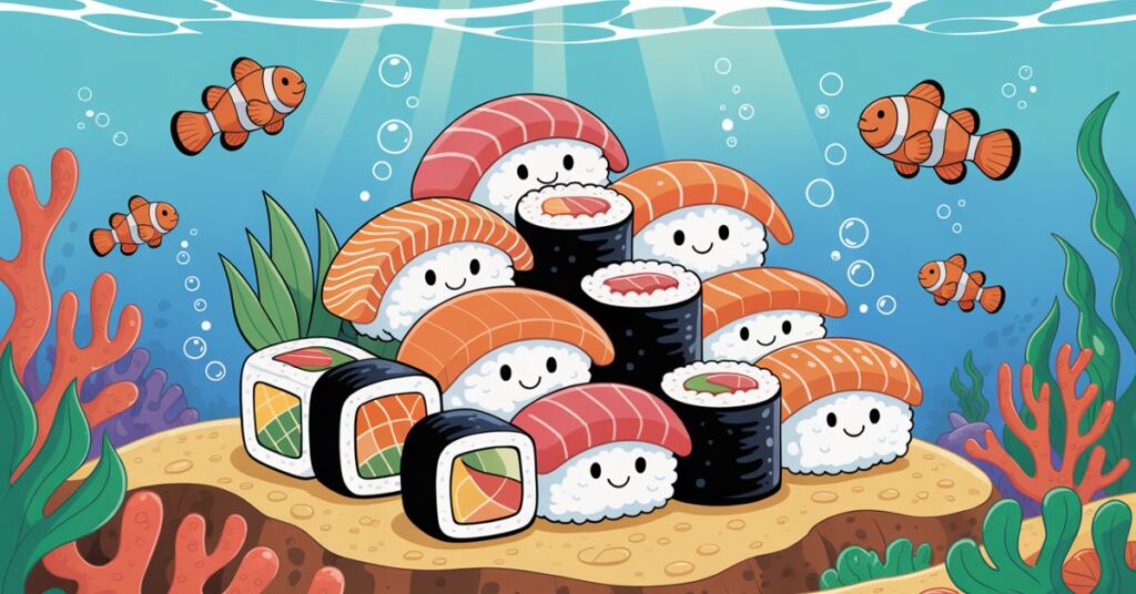 Wasabi the Big Deal with Sushi Pun
