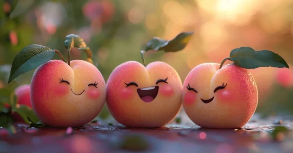 Work Becomes Lighter with a peach pun
